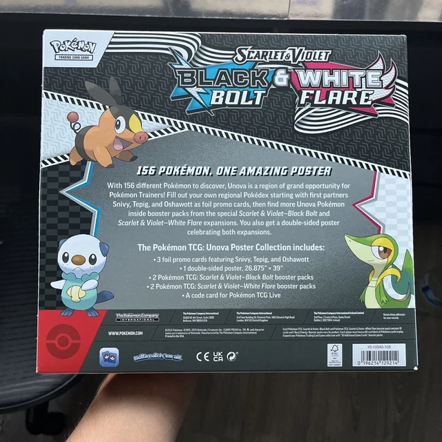 POKÉMON TCG: BLACK Bolt & White Flare Unova Poster Collection - Factory ...