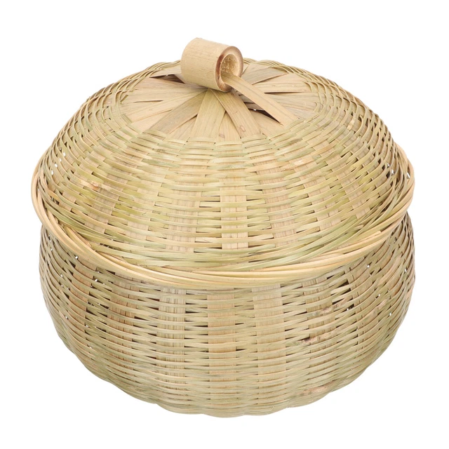 YRHH Cesti di Pane Fatti A Mano , Cesti di Vimini Intrecciati in Rattan, Pane Frutta Verdura Spuntini Cestini da Portata , Espositore da Tavolo del Ristorante-20cm