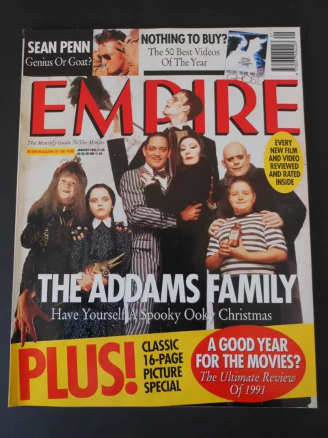 EMPIRE magazine JANUARY 1992 issue #31  The Addams Family cover