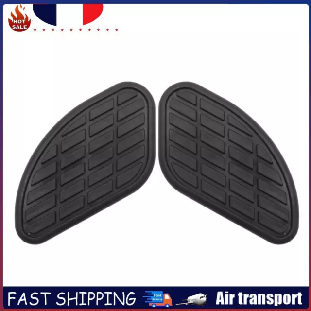 1 Pair Motorcycle Fuel Gas Tank Traction Pads Knee Grip Protectors (Black) FR