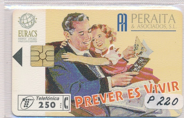 Scheda Telefonica/Schede Telefoniche Spagna Privee P220 Rif. Esp 2/2