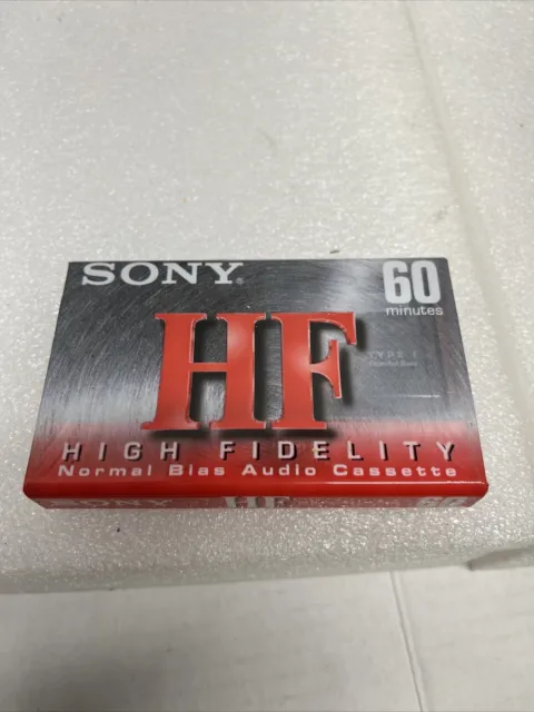 Sony HF High Fidelity Blank Audio Cassette Tapes 60 Min Normal Bias SEALED New