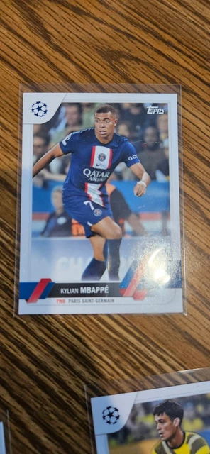 Kylian Mbappe 2022-23 Topps Chrome UEFA Card #100 - Paris Saint-Germain PSG Soccer Card