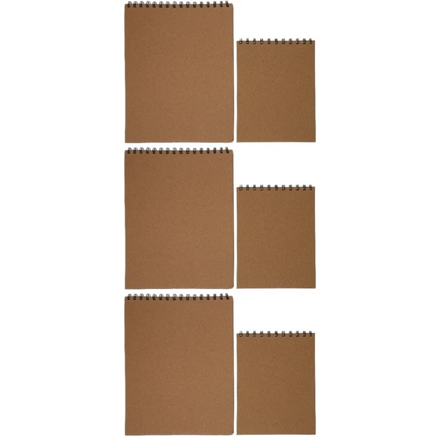 6 PIEZAS Paper Sketch Books Libros de bocetos ligeros Práctico Bloc de bocetos Práctico Z
