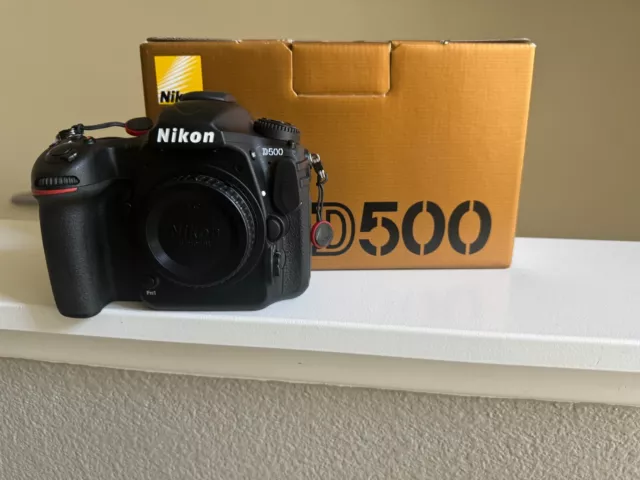 Nikon D500 20.9 MP Digital SLR Camera. Open Box Condition, 1022 Shutter Count