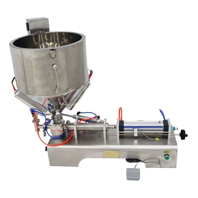 Liquid Paste Heating Filling Machine Pack Seal Piston Filler Bottle 300ml