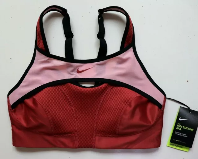 Nike Women's Alpha Training High Padded Pink Training Sports Bra
