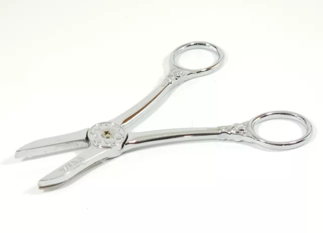 vintage WISS industrial shears No.30 inlaid USA made steel forged 10.5  scissors
