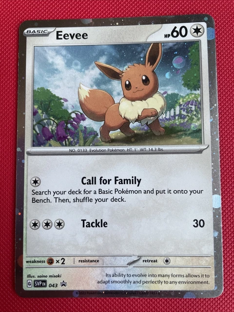 Pokémon TCG Eevee SVP Black Star Promos SVP043 Holo Promo