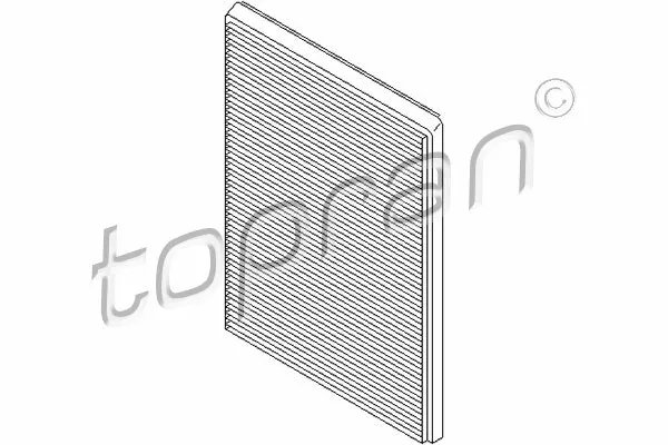 Filtro TOPRAN 720 320, aire interior para CITROËN