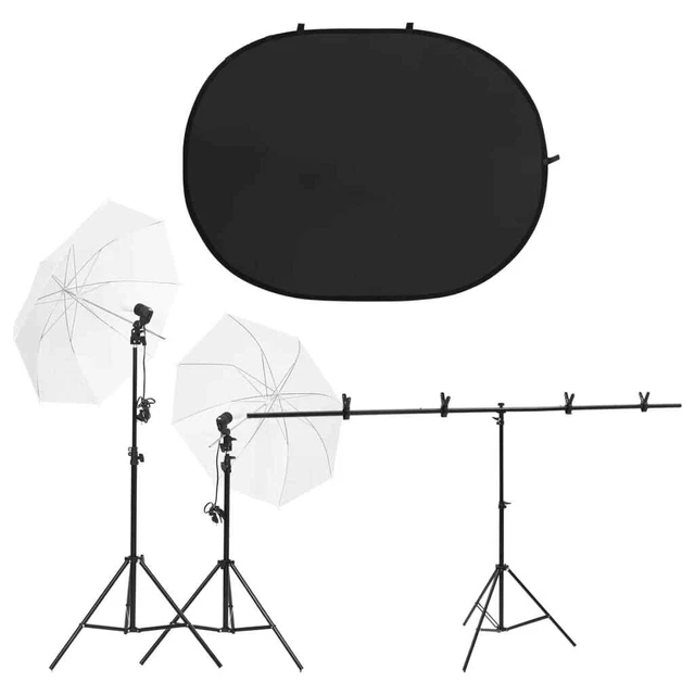 Kit per Studio Fotografico con Set di Luci e Fondale 5199397