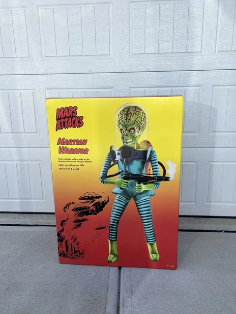 Spirit Halloween 6.5 Ft Martian Warrior Animatronic Mars Attacks