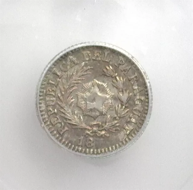 Paraguay 18Xx Silver 10C On Argentina 10C Icg Ms65 Km#26 Paraguay Pattern Die*