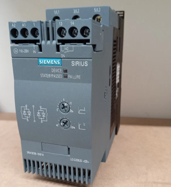 Sanftanlauf 3RW3038-1bb14 72A, 37Kw Ac/DC 110/230V Sanftanlauf 3RW3038-1bb14 72A, 37Kw Ac/DC 110/230V