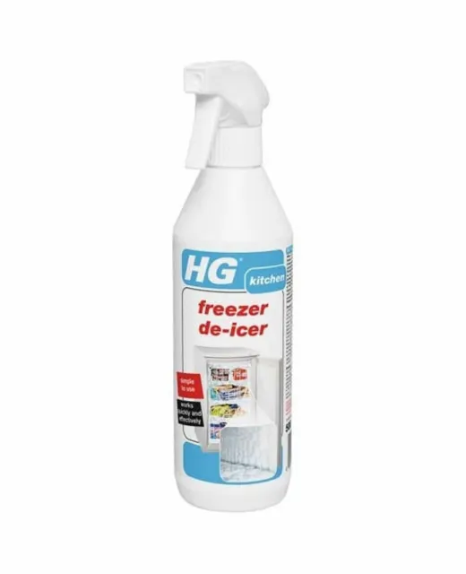 HG Freezer De-Icer Cleaner Spray 500ml Process Quickly Defrost Speeds Defrosting