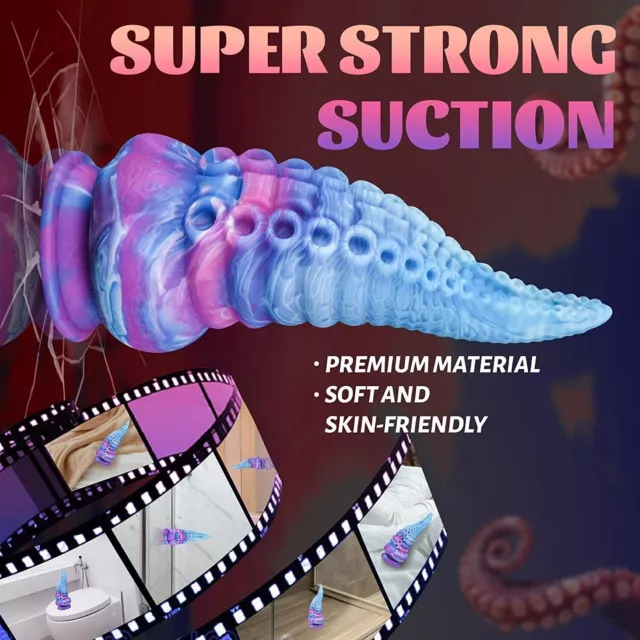 Tentacle-Realistic-Dildo-G-Spot-Massager-Huge-Anal-Butt-Sex-Plug-Toys-for-Women 3