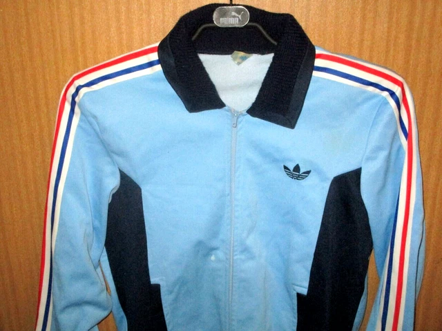 VESTE PORTÉ EQUIPE DE FRANCE FOOTBALL VENTEX ADIDAS ANNEES 70 1978 ? no