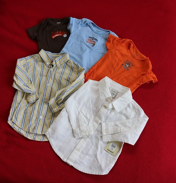 LOT of 9  baby boy clothes size 3/6-6-9 mo  Old Navy, Carters