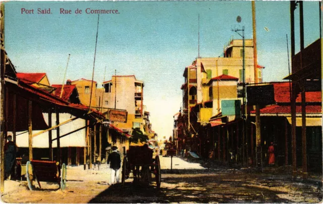 CPA AK PORT-SAID Rue de Commerce EGYPT (1324252)