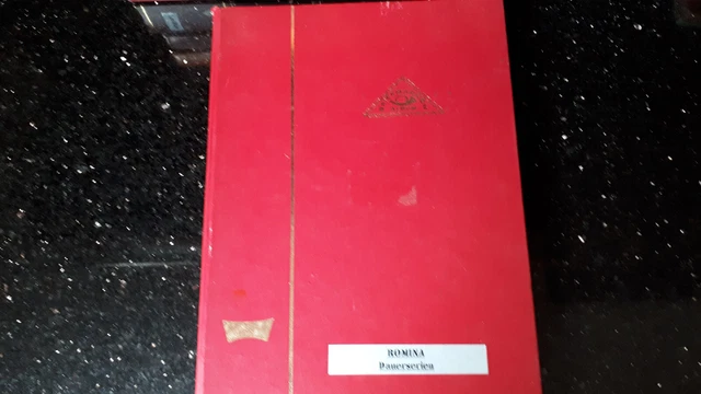 BRIEFMARKEN "RUMÄNIEN DAUERSERIENMARKEN", kleine Sammlung auf 16 Albumseiten