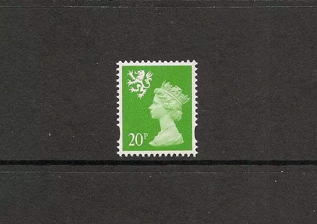 GB 1998 SG S90a 20p BRT GREEN 2 BAND SCOTLAND REGIONAL MACHIN DEFINITIVE STAMP