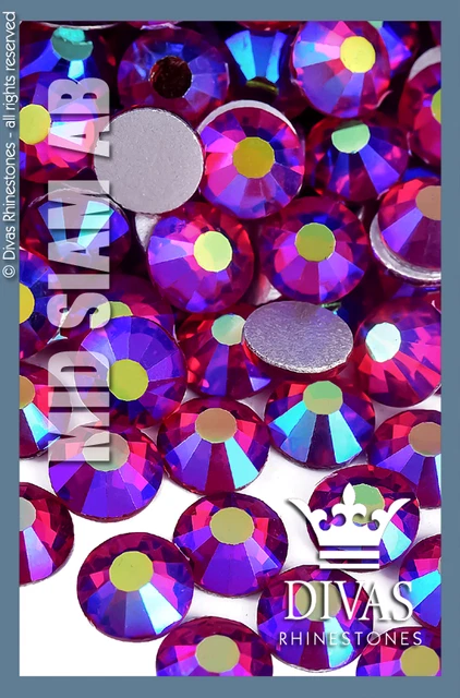 Cristal de vidrio AB RINESTONES rosa eltanino #2020 'Mid Siam AB'