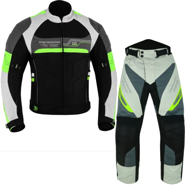 Profirst Mens Motorbike Suit Textile Waterproof Cordura Motorcycle Racing Jacket