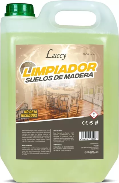 Luccy Limpiador de Suelos de Madera 5000 ml | Fregasuelos Perfumado Duradero