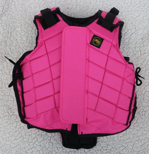 pinker Kinder-Reitprotektor Level 3