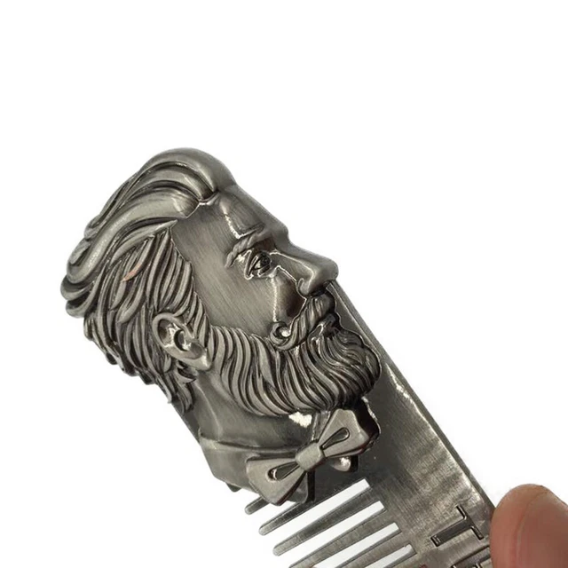 Pettine Per Baffi - Pettine Professionale Per Barba, Pettine Tascabile - Foto 4
