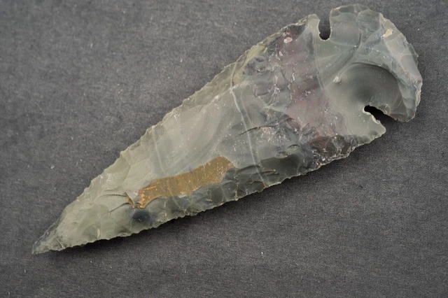4.3" Flint Spearhead Ohio Collection Spear Point Knife Blade Arrowhead 217