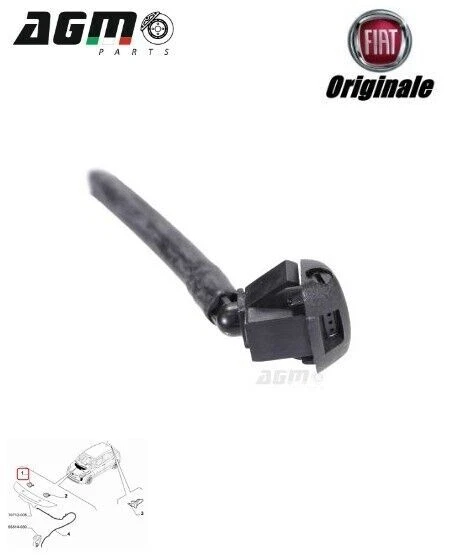 Spruzzatore Lavavetri Per Fiat Grande Punto CG94 - Ricambio Originale, Regolabile, Plastica Resistente - Foto 12