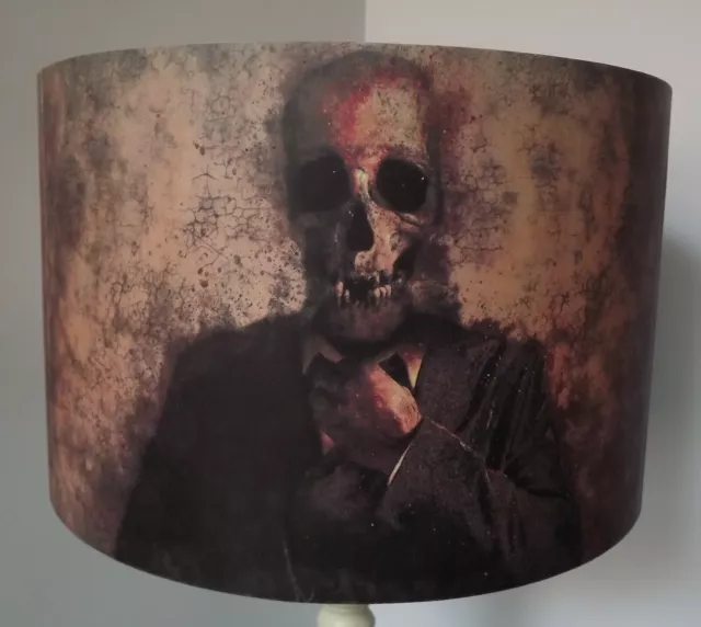 Skull Gent Lampshade Halloween Gothic Lamp/Ceiling 8"10"12"14"16"18