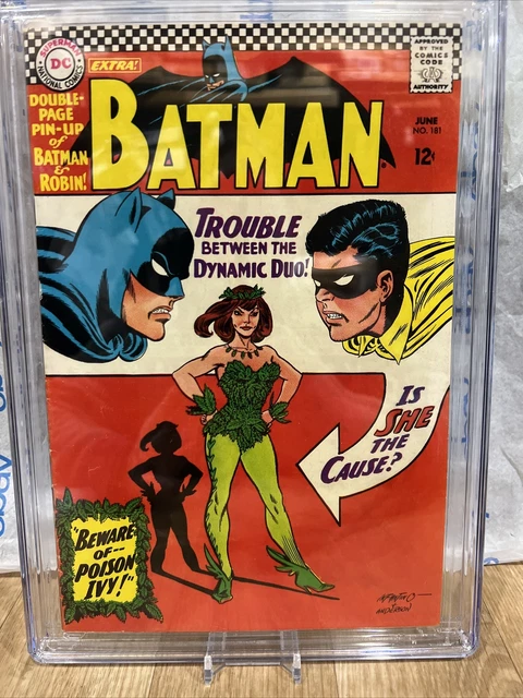 Batman #181 CGC 8.5 1966 new slab 1st app. Poison Ivy new slab comic white pages