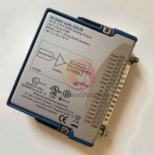 1Pcs National Instrumente NI 9264 Cdaq Analog Leistung Modul Mit D-Sub Gebraucht