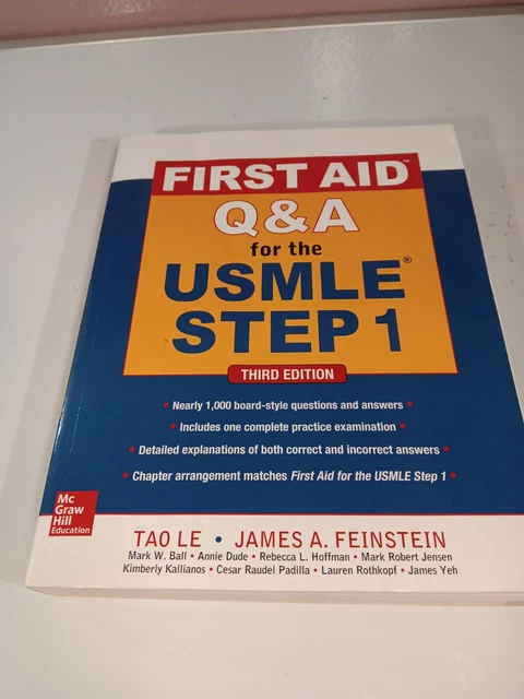 FIRST AID Q&A for the USMLE Step 1, Third Edition (First Aid