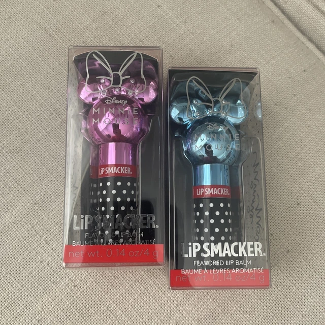 Minnie Mouse Lip Smacker DISNEY Cotton Candy & Bub-Bow Gum Flavored Lip Balm SET 5