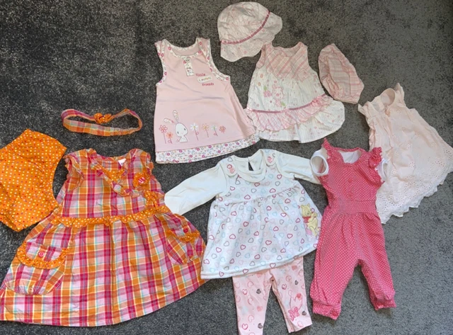 Baby Girls Bundle Outfits x6  From Newborn-First Size-3Months