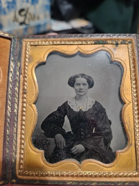 ambrotype woman 1850s