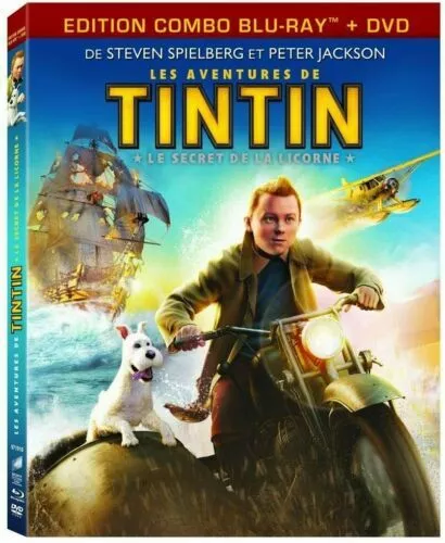 Tintin Le Secret De La Licorne / Blu-Ray + Dvd / Neuf Sous Blister D'origine Vf