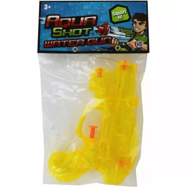 Aqua Shot Water Gun Squirt It Small Pistol Shooter Kids Toy Outdoor Summer Fun