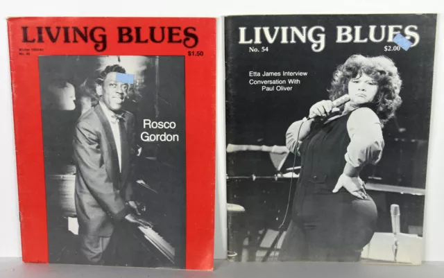 1980s Vintage Living Blues Magazines Rosco Gordon Etta James BB King Mayfield