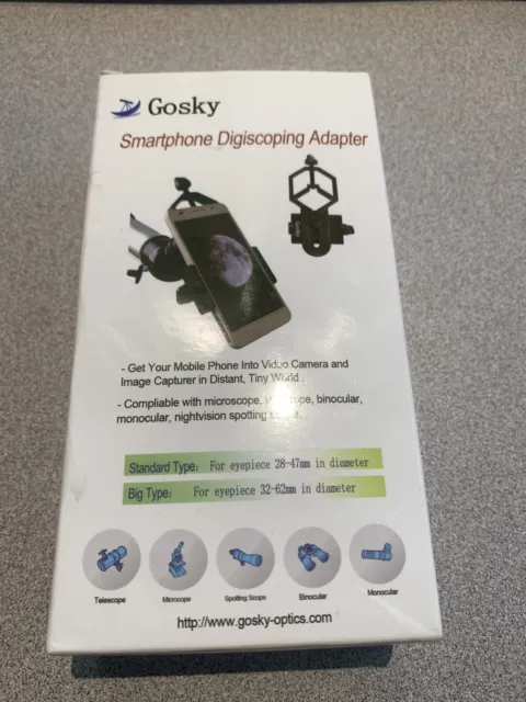 Gosky Smartphone Digiscoping Adapter for Telescope –Universal Smartphone Adapter