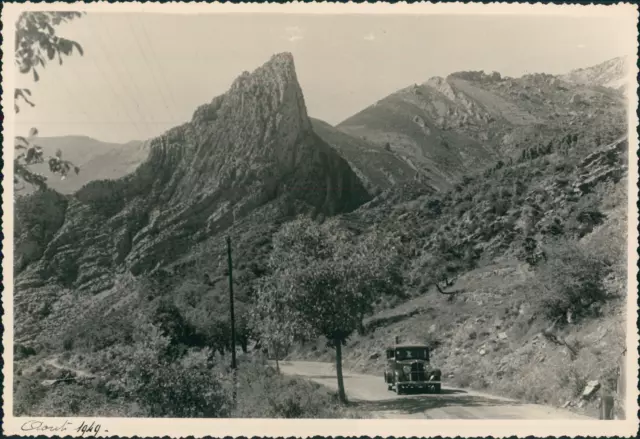 France, Route vers les gorges du Verdon, Août 1949, Vintage silver print Vintage