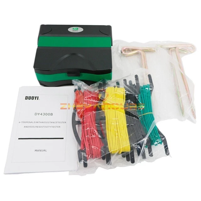 1 pz nuovo tester di resistività del suolo a 4 terminali dy4300b 400~500 Hz