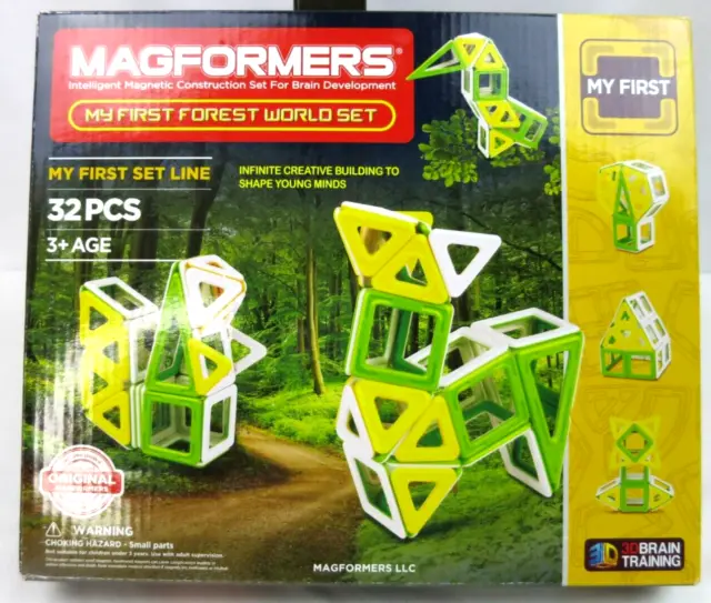 Magformers My First Forest World Set 32 PCS Magnetic Construction-Building NOB