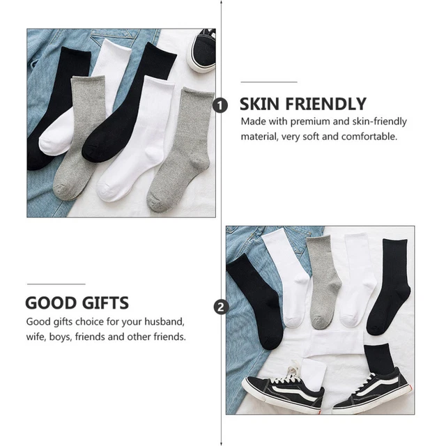 6 Pairs Stocking Socks Four Seasons Socks Outdoor Socks Calf 8