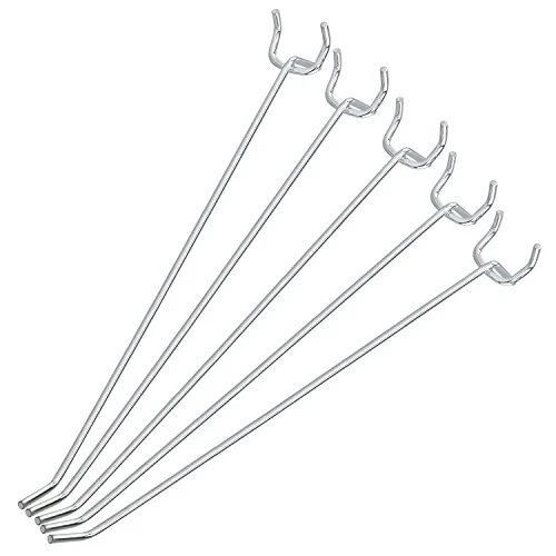 Neiko 53104A 8” Pegboard Hook Organizer Kit, 50 Pack, Hanging Hooks Set for G...