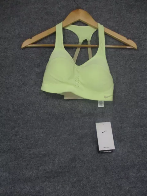 NIKE Alpha High-Support Padded Adjustable Sports Bra Green Size S