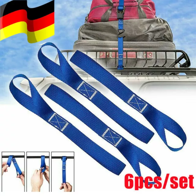 6PCS Motorrad Spanngurte Zurrgurte Transportgurte Gurt Bike Gepäckbanda DE